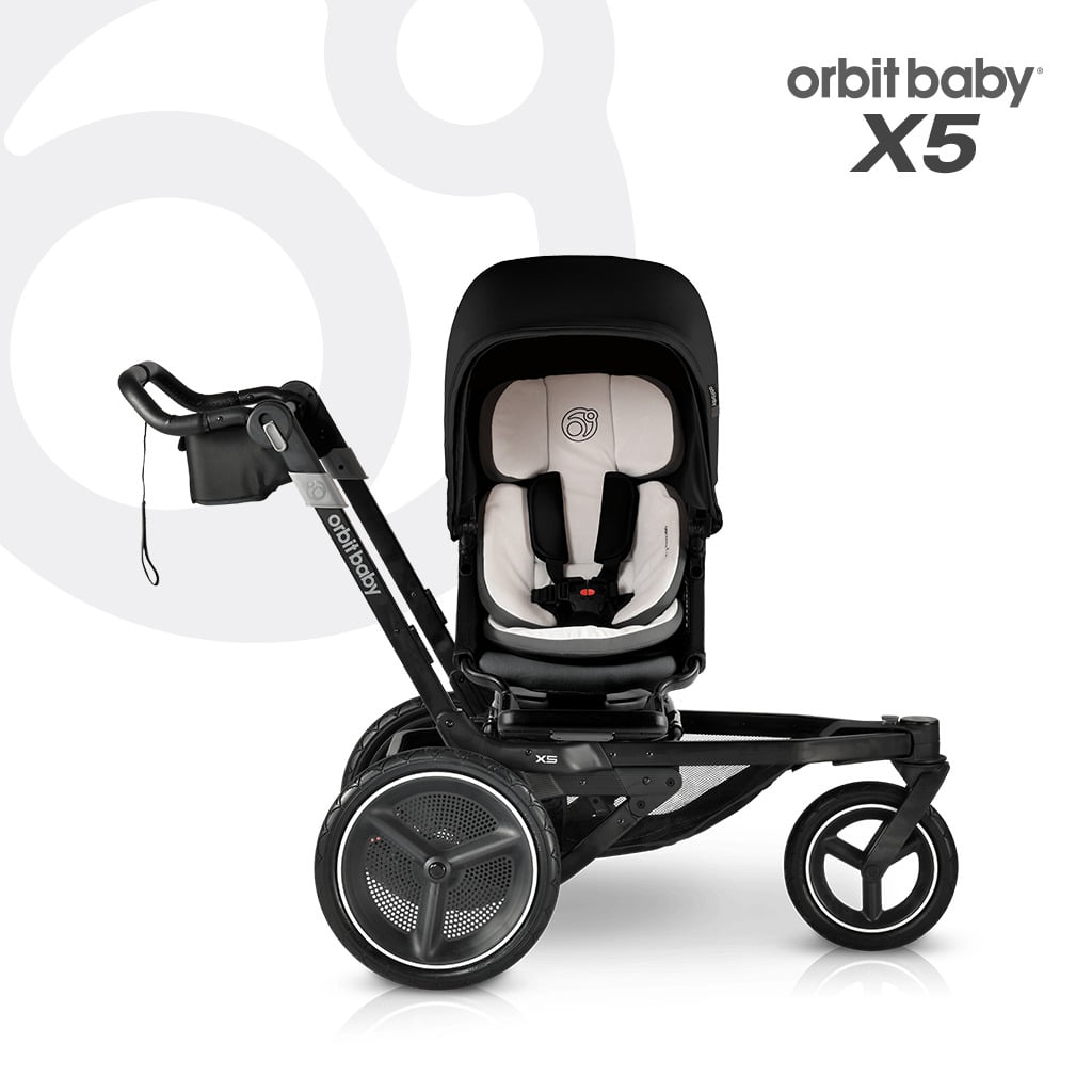 [오르빗] X5 디럭스 아기 신생아 조깅 유모차 - 블랙 (블랙 시트 / 선쉐이드 색상선택)